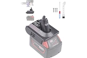 MAKBOS Adapter akumulatorowy Milwaukee do Dyson V6, do akumulatora Milwaukee 18 V, zamiennik akumulatora Dyson V6, do odkurzacza serii Dyson V6 (tylko adapter)