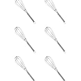 Paslanmaz &Ccedil;elik &Ccedil;ırpıcı &Ccedil;ay Kaşığı Seti, Mini Karıştırıcı Tel Tasarım, Dayanıklı ve Şık, 6'lı Set