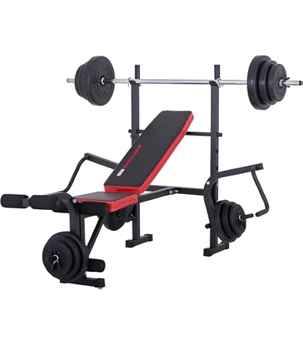 Train Hard Multi hantel Bank Black Combo Pieghevole con Lunga -, Curl e