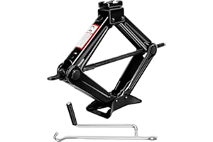 Kefflum Cric de Voiture Crics de Levage Cric à Ciseaux, 2000kg Cric Ciseau Cric de Lavage, Cric à Ciseaux Professionnel, Cric de Voiture, Cric de Manœuvre de Voiture à Ciseaux, 2T