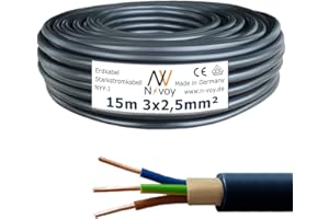 N-VOY NYY-J 3 x 2.5 mm² 15 m (Var.5 - 50 m) Underground Cable in Concrete Soil VDE 0276 M134