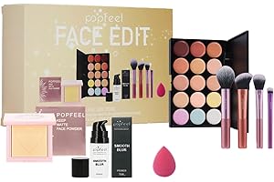 FantasyDay Coffret Maquillage Femme Kit de Maquillage Complet Mallette Maquillage Fille Xmas All in one Makeup Gift Set avec Ombres Paupière Rouge Lèvre Pinceaux Correcteur Mascara Fard à Joues Poudre