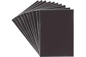 Ideen mit Herz Magnetbogen | Magnetplatten | selbstklebend | 0,6 mm stark | 10 Stück | ideal zur Aufbewahrung von Präge- & Stanzschablonen (Din A4)