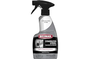 Weiman Stainless Steel Cleaner & Polish, 12 fl oz (355ml)