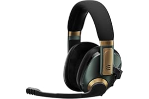 EPOS Gaming H3Pro Hybrid Gaming Headset - PC Headphones with Microphone - Noise-Cancellation, Adjustable, Smart Button Audio Mixing, Bluetooth, Gaming Suite, Surround Sound - Windows 10 Comp(Verde)