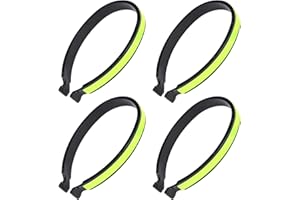 WHC 2 Paia di Fermagli per Pantaloni Riflettenti Universali per Bicicletta, Clip per Pantaloni da Ciclismo Elastici in ABS per Pantaloni di Protezione