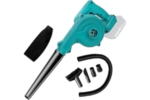 PCHEEKAEN 2-in-1 Electric Handle Blower and Vacuum Cleaner,Compatible with Makita 18V Battery,Lightweight Design,for Blowing Leaf/Cleaning Dust/Small Trash (No battery)