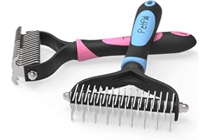 PetPäl Cepillo para Perros y Gatos Cepillo deshedding Cuidado | Novedoso Cepillo de Pelo para Perros & Gatos | Cepillo de Pelo para Largo y Corto de Pelo | para la Lana Baja