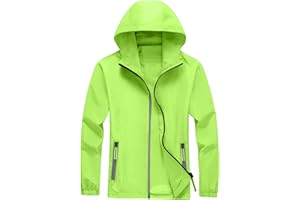 TOFOTL Giacca a Vento Tecnica Giubbotto Catarifrangente Uomo Antipioggia Moto con Catarifrangente Mantello