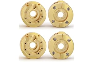 ZuoLan 4PCS Heavy Duty Brass Internal Wheel Knuckle Weight Counterweight for TRX4 1/10th RC Crawler Model Auto (#C Type)