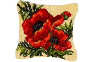 LOVIVER Knüpf Set Knüpfset Knüpfbild Erwachsene, zum Selberknüpfen, Blume 7