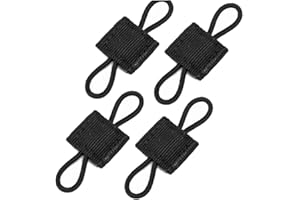 Bemvp 4 Unids Molle Táctico Molle Elástico Cinta Hebilla Táctica Monedero Retenedor Hebilla Molle Molle Mochila Chaleco Accesorios