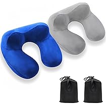 Cuscino Da Viaggio Gonfiabile - Supporto Cervicale Per Aereo, Auto, Treno E Ufficio - Foto 8