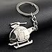 Produktbild Payonr Haushaltshilfe Schlüsselanhänger kreative Hubschrauber Anhänger Metall Schlüsselanhänger Handtasche Hand Auto Charme Keychain Geschenk (Silber)