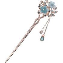 Barrette à Cheveux Ancienne Style Art Nouveau - Décor Floral Imitation écaille