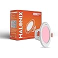 Halonix 5.5W Pink Kornet Junction Box led downlighter | Cut Out- 3 inch, Dia- 4.13, Height- 1.96 inch | | Downlighter for Home, Shop and Office |Pack of 1, Pink.