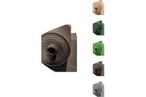 Jardin202 - Malla de Ocultación 120 g/m2 | Ocultación y Privacidad para su Terraza o Jardín | Seleccione Medida y Color | 1 x 10 Metros (Marrón)