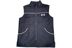 Dualoai Gilet da addestramento per conduttore di Cani Gilet per obbedienza con Coulisse in Vita Giacca da Allenamento Impermeabile Traspirante Anti-morso, XL