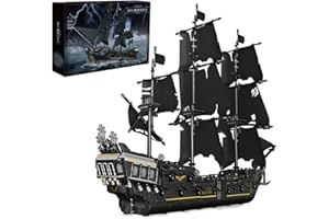 barweer Mould 13111 Modèle de bateau pirate technique - Briques de construction - Bateau à voile - Jouet modulaire pour adultes et enfants - Kit de construction de blocs de serrage (2868 pièces)