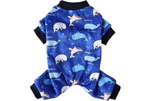 XIAOYU Ropa para mascotas de ballena para perros y gatos, pijamas de Halloween Cosplay Chirstmas Jumpsuit (S)