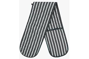 ASD ACCESSORIES Oven Gloves Double Oven Mitts Striped Gloves Heat Resistant Oven Gloves Oven Proof Gloves Long Oven Cooking Gloves Pot Holder Heat Resistant Mitt