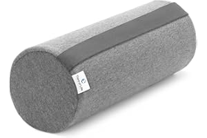 ‎THIRD OF LIFE Nackenrolle UniROLL 12x32 cm | Kissen-Rolle für Nacken, Knie & Yoga | Lagerungsrolle aus ergonomischem Visco-Schaumstoff | Rundes Nackenkissen bei Verspannungen | Waschbarer, atmungsaktiver Bezug