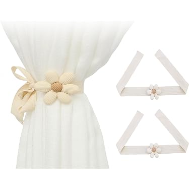 Magnetische Vorhang-Raffhalter 4er Set - Goldfarben, Dekorativ & Einfach Zu Befestigen Ohne Bohren