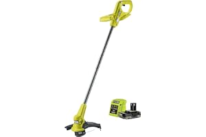 RYOBI RY18LT23A-120P, inklusive 1 x 2,0 Ah batteri och laddare | 18 V ONE+ batterisystem, 23 cm skärbredd, EasyEdge funktion för kantläge, metallhandtag, kompakt design.
