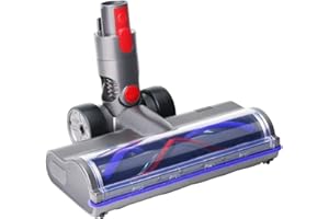 KENVOR Cepillo Compatible para Dyson V7 V8 V10 V11 V15, Accesorio de Cabezal de Cepillo Direct Drive Reemplazable con 4 luces LED para Suelos Duros y de Madera