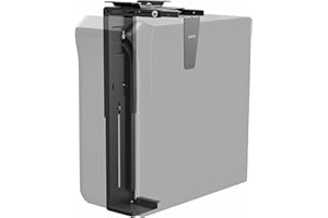 VIVO Adjustable Under Desk and Wall Large PC Mount, Computer Case CPU Holder with Swivel Action and Secure Locking, Black, MOUNT-PC01L