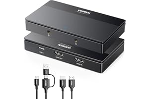 UGREEN Video Capture Card HDMI to USB C Streaming Device 1080P 60fps Game Audio Record 4K Loop Passthrough Compatible with Switch PS5 PS4 Xbox TV Stick iPad Pro DSLR Camera MacBook Laptop PC Quest 3