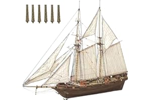 KENANLAN Kit de Construction de Modèle de Bateau en Bois, Kit de Modèle de Voilier en Bois, Bateau de Décoration de Modèle de Bricolage pour la Collection, Exposition Pédagogique - Facile à Assembler(B)