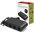 Controller Adapter for GC, Super Smash Bros NGC Controller Adapter for Switch, Wii U and PC USB w/ 4 Port - Plug & Play, No D