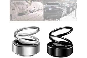 FLEDIMO AEXZR Portable Kinetic Mini Aromatherapy diffuser,AEXZR Mini Kinetic Aromatherapy diffuser,Aexzr Mini Aromatherapy diffuser,Auto Rotating Solar Double Ring Aromatherapy diffuser for Car…(B)