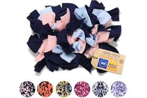 MIMIKO Pets - Mata węchowa dla psa i kota | S (23x33cm) Granatowy-róż | Zabawki interaktywne dla psów | Mata do karmienia, nadająca się do prania | Mata edukacyjna w rozmiarach XS - XXL