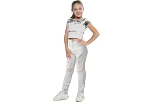 A2Z 4 Kids Enfants Extensible Jet Noir Denim Jeans Déchire Délavé Mode Jegging Maigrichon Pantalon Élégant Pantalon Nouveau pour Filles Âge 5 6 7 8 9 10 11 12 13 Ans