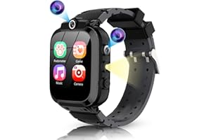 ELEJAFE Smartwatch Bambini, 24 Giochi, Contapassi Calorico, Lettore Musicale, Orologio Smartwatch Bambini con 2 Fotocameras,Torcia Sveglia, 2-13 anni Bambino Festiva Regalo[Scheda SD integrata]
