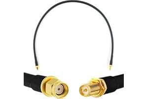 RANGEFUL RP-SMA 50cm Rallonge Antenne WiFi Cable Coaxial RPSMA Mâle à Femelle — câble d'extension HF240 (LMR 240 équivalent) etanche — pour Routeur WiFi Caméra IP Carte Réseau sans Fil Mini PCIE