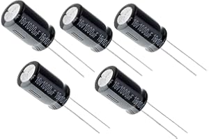 LORTECH 5 Stück Elektrolytkondensatoren THT 1000µF 16V 10x16mm