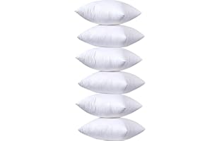 yibo 6 Unidades de Relleno de Cojín 55 x 55 cm, Relleno de Cojín para Sofá o Cama, con Relleno Fibra Hueca, Suave e Indeformable, Hipoalergénicas, Juego de 2/4/6 Unidade