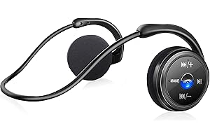 ARTINABS Kabellose Kopfhörer mit FM-Funktion, Bluetooth 5.0-Kopfhörer, Sport, schweißfest, Freisprechen, unterstützt TF-Karte, Stereo-Headsets, bequem, leicht, mit Mikrofon, kompatibel mit iPhone, And