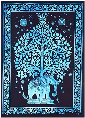 Tree of Life Tapestry Good Luck Quality Home Psychedelic Hippie Contemporary Canvas Wall Hanging Art The Ultimate Bohemian Small Poster Tapestry