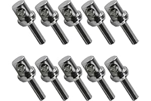 CARMOTTER Chimney Cleaning Brush Electric Drill Adapter, Chimney-Typhoon Power Sweeping Accessories(10pcs)