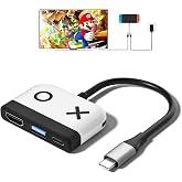 Kstkry Switch Dock for Nintendo Switch,Portable Dock with HDMI TV USB 3.0 Port and USB C Charging,Compatible with Nintendo Sw