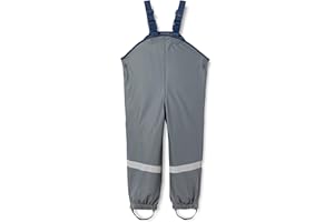 Playshoes Pantalón Barro, Peto de Lluvia, Forro Textil - Pantalón Impermeable Unisex niños