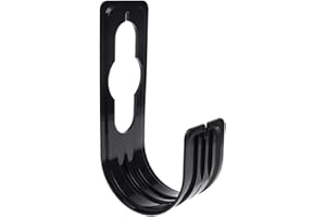 Leling Support de Tuyau d'Arrosage - Cintre Extensible et Flexible avec Crochet d'Organisateur pour Jardin Extérieur Noir