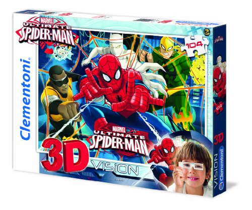 Clementoni-200931-3D-Vision-104-T-Ultimate-Spiderman-3-D-Puzzle