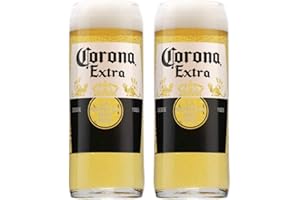 TUFF LUV 2 vasos de cerveza originales Corona Extra