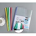 STOBOK 10pcs File Folders Simple Transparent A4 Paper Plastic Report Cover Orgnizer Contract Holder for School Home