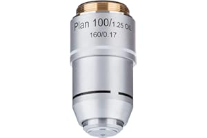 AmScope PA100 X -v300 100 x Plan acromático compuesto microscopio objetivo lente